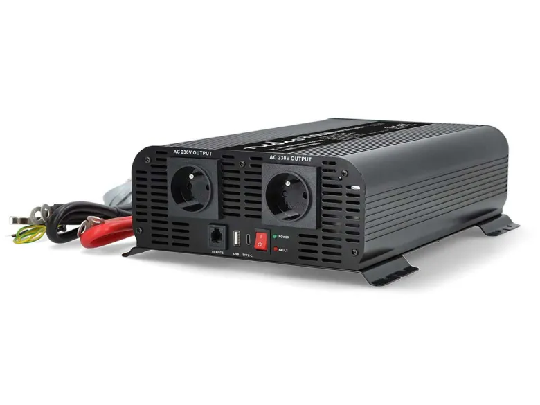 Nedis 24-230 volt Pure sinusgolf omvormer - 2000 Watt