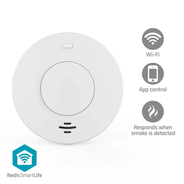 Nedis WIFIDS30WT SmartLife Rookmelder - Wit