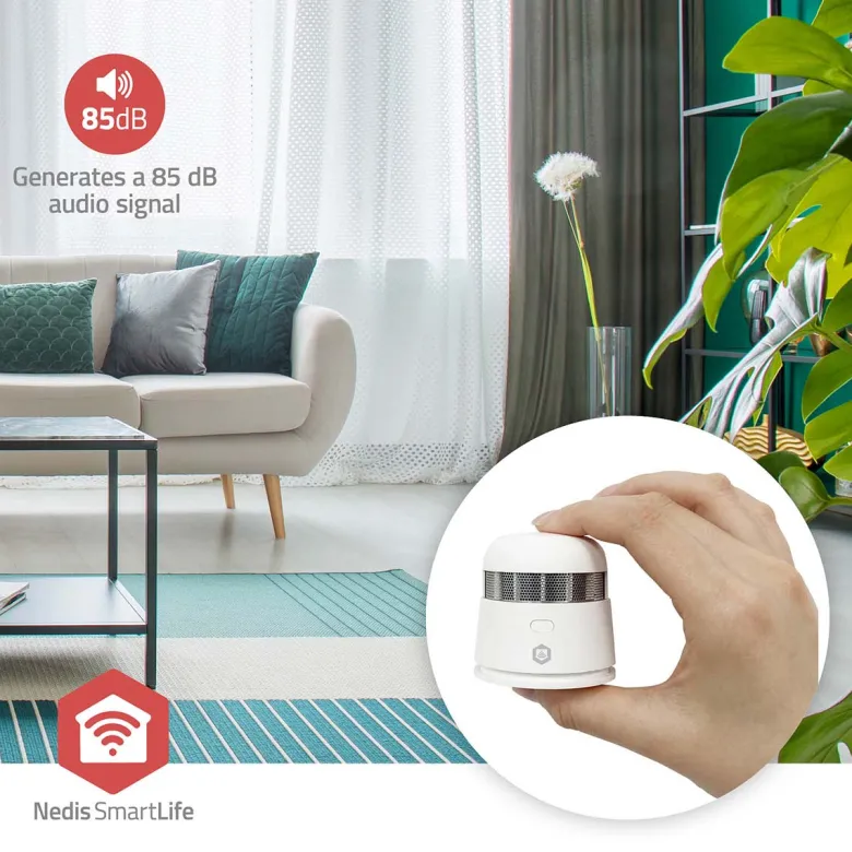 Nedis zbds11wt smartlife rookmelder - wit