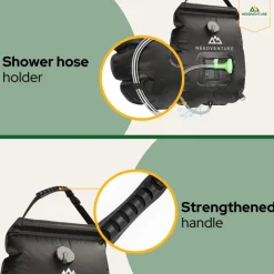 needventure® 20 Liter kampeerdouche - Black