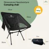 Needventure opvouwbare kampeerstoel - Black