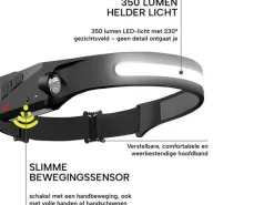 Nexxt Handy Brite oplaadbare Led hoofdlamp