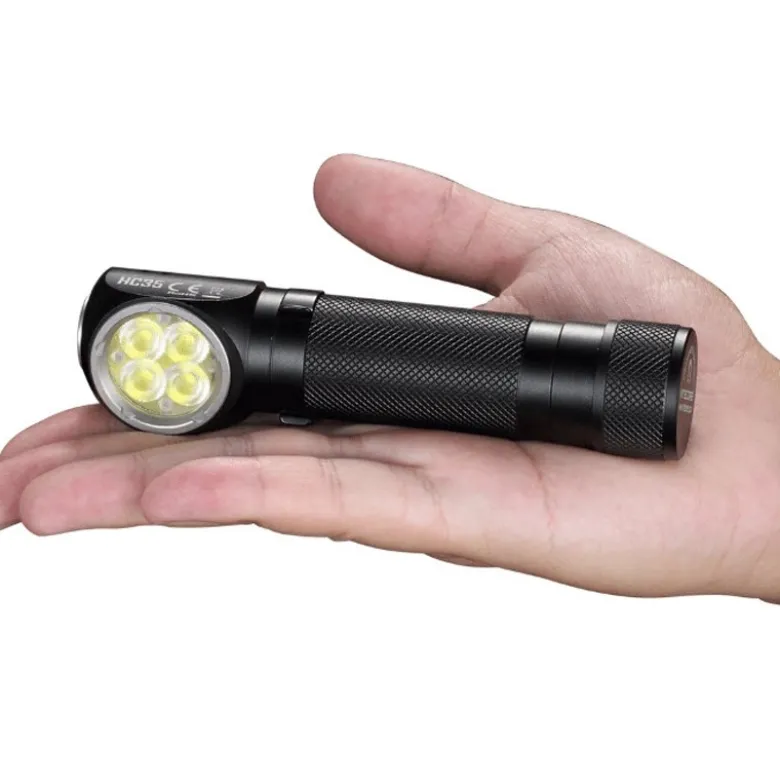 NiteCore HC35 hoofdlamp met zaklamp