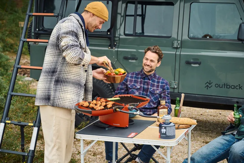 nomadiQ model 3.0 draagbare gas bbq - Red