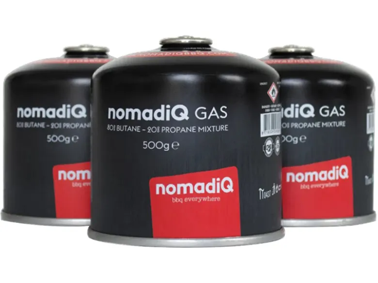 nomadiQ set van 3 gasflesjes