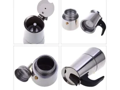 Nonna 9 kops RVS percolator