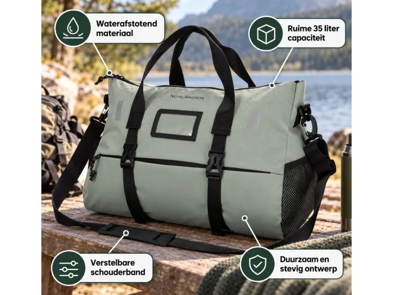 Norlander Sarek 35 liter Weekendtas - Grey
