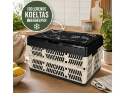 Norländer Boodschappenkrat met Koeltas - Beige