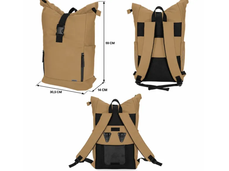 Norländer Dull Pu Fietsrugtas - Brown