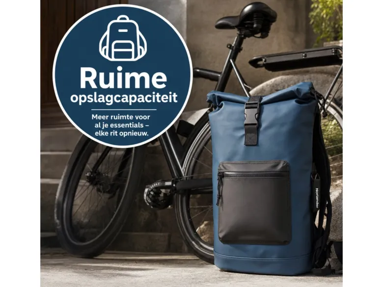 Norländer Rolltop Fietsrugzak - Blue