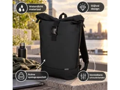 Norländer Rolltop Rugtas - Black