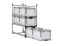 Nova Racks Serie M 3 Levels schuifopbergsysteem - 40x120x132 cm
