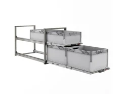 Nova Racks Serie V 2 Levels schuifopbergsysteem - 40x120x65 cm