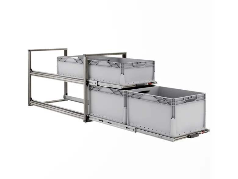 Nova Racks Serie V 2 Levels schuifopbergsysteem - 40x120x65 cm
