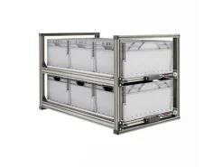 Nova Racks Serie V 2 Levels schuifopbergsysteem - 40x90x55 cm