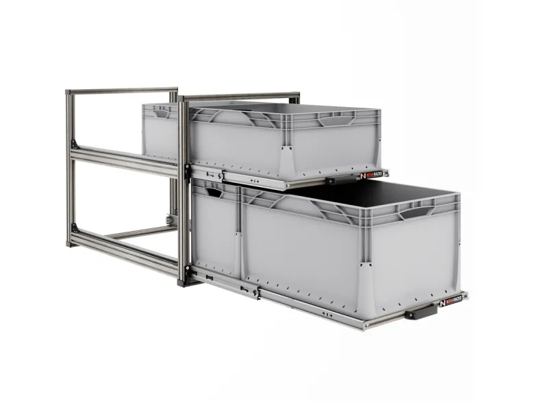 Nova Racks Serie V 2 Levels schuifopbergsysteem - 40x90x65 cm
