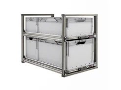 Nova Racks Serie V 2 Levels schuifopbergsysteem - 40x90x65 cm