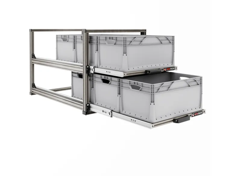 Nova Racks Serie V 2 Levels schuifopbergsysteem - 40x90x75 cm