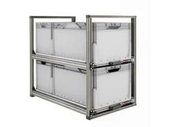 Nova Racks Serie V 2 Levels schuifopbergsysteem - 40x90x75 cm