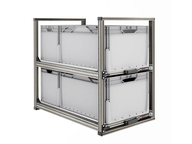Nova Racks Serie V 2 Levels schuifopbergsysteem - 40x90x75 cm