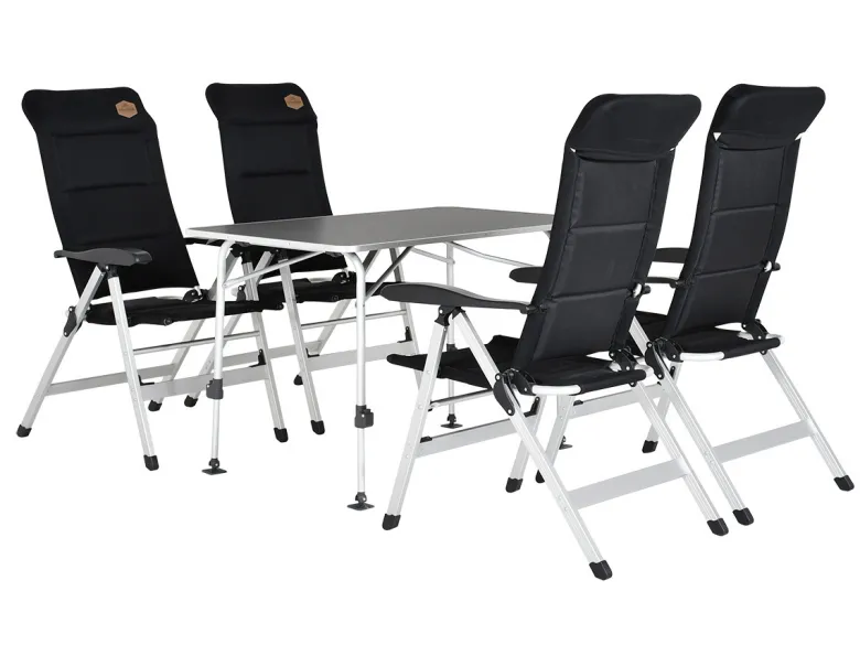 Obelink Abruzzo Superlight 120 en Corsa Black tafel met standenstoelen