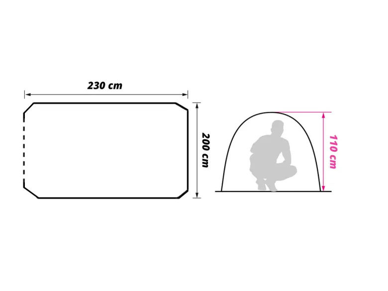 Obelink Aero CoolDark pop-up tent