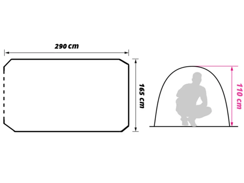 Obelink Aero Space CoolDark pop-up tent