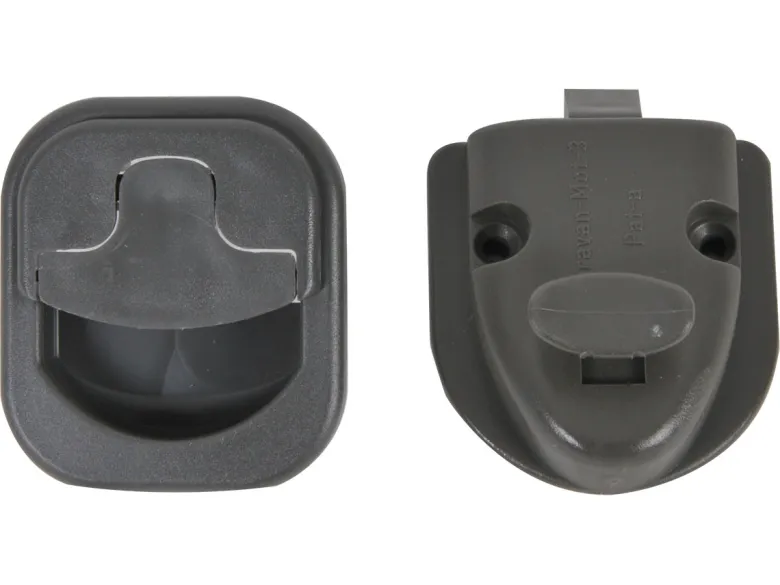 Obelink afsluitbaar inbouw kastdeurslot - grey