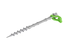 Obelink Alphagrip alu schroefharingen met haringclips 20 cm - set van 8