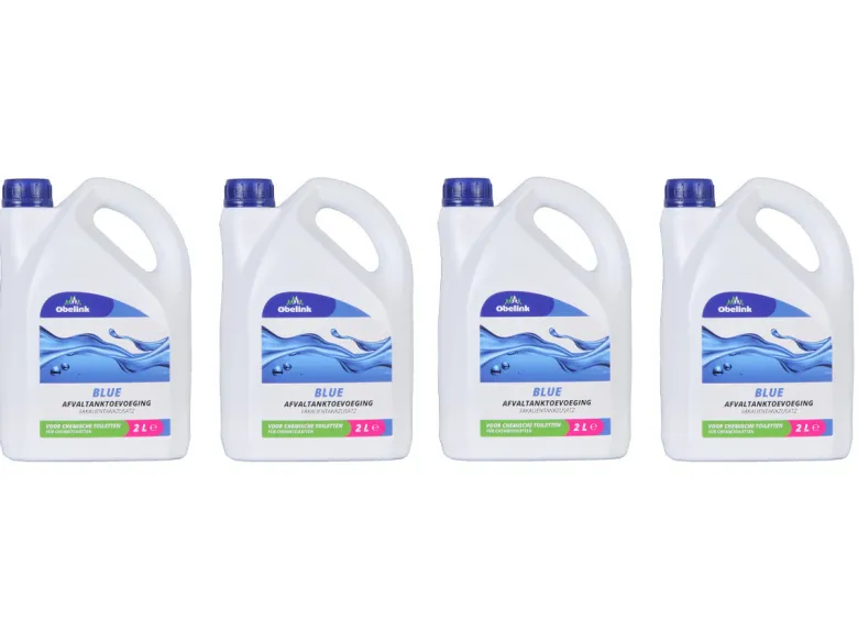 Obelink Blue set van 4 toilet afvaltanktoevoegingen