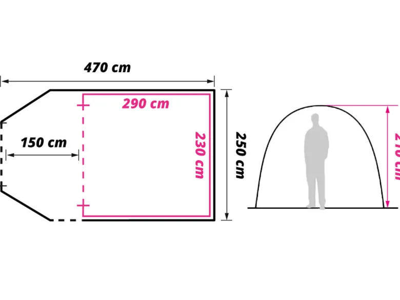 Obelink Boreas 5 koepeltent