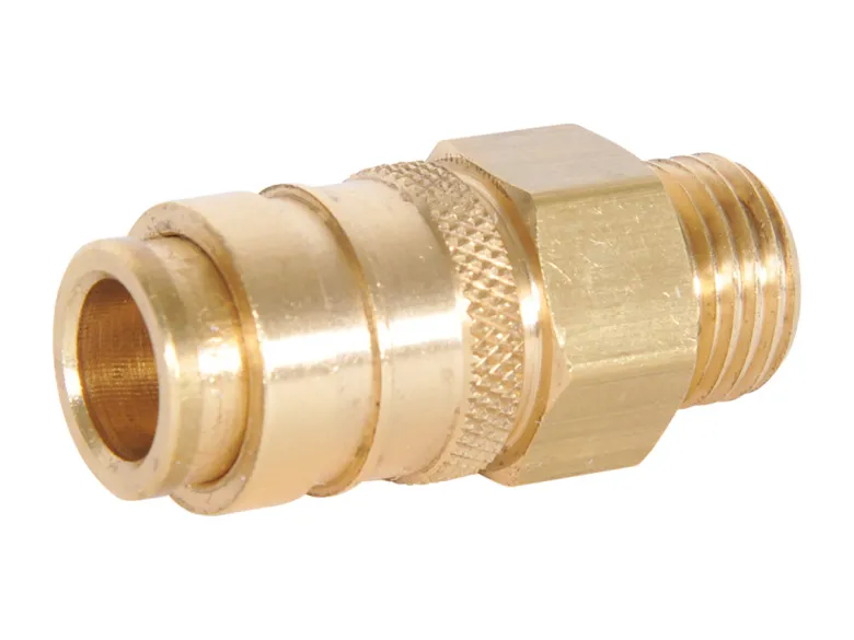 Obelink 1/4" buitendraad links x snelkoppeling adapter