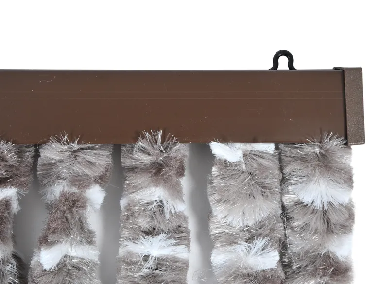 Obelink chenille taupe gordijn - 200 x 100 cm