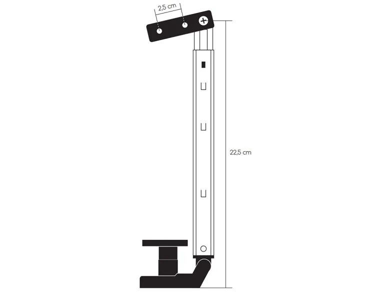 Obelink 20 cm polyfix en kliksysteem raamuitzetter - rechts