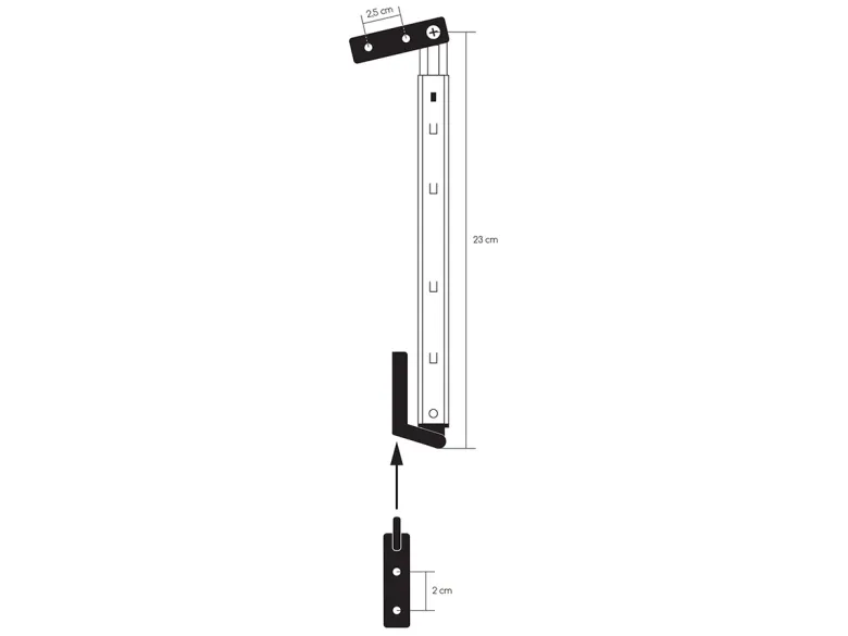 Obelink 21 cm polyfix raamuitzetter - links