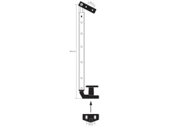 Obelink 28 cm raamuitzetter schroefbevestiging met kliksysteem - links