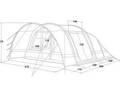Obelink Columbia 6 Easy Air tunneltent