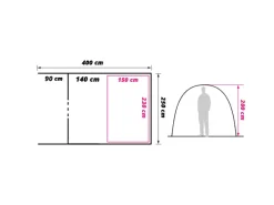 Obelink Columbia 2 Easy Air tunneltent