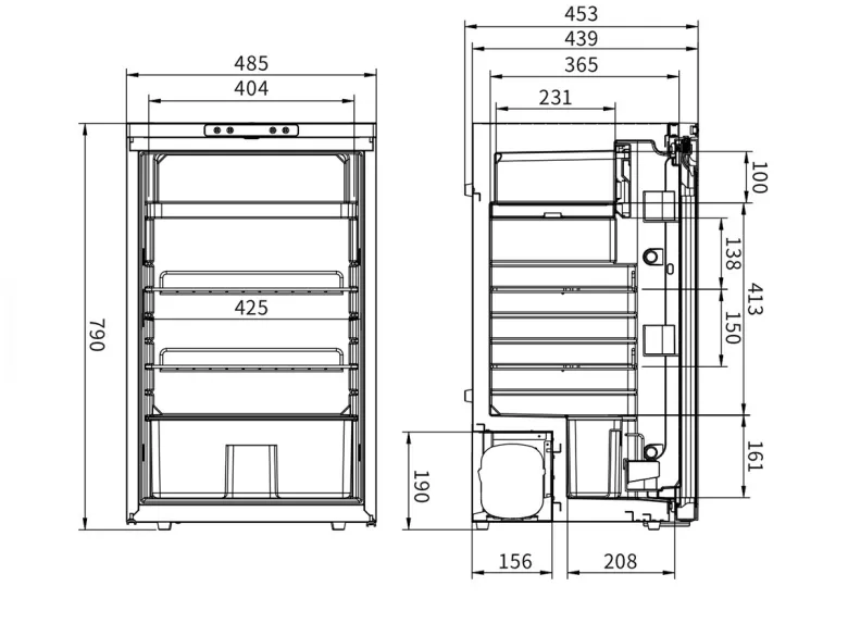 Obelink Coolfit 85 compressor koelkast