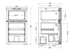 Obelink Coolfit 80 Duo compressor koelkast