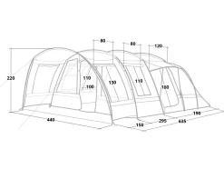 Obelink Dallas 6 XL tunneltent