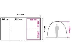 Obelink Dallas 6 XL tunneltent