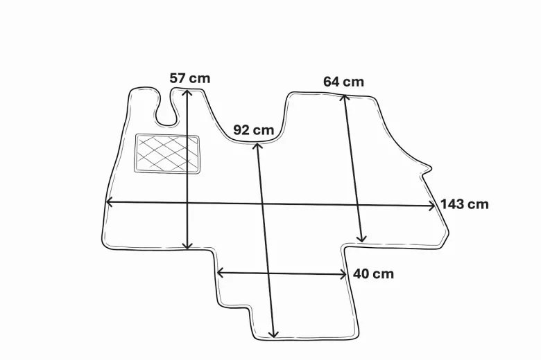 Obelink Fiat Ducato vanaf 06/2006 cabinemat