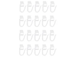 Obelink gordijnrunners met haakje (20x stuks) - white