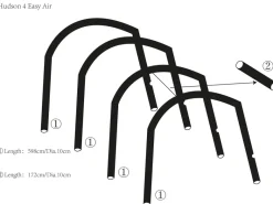 Obelink Hudson 4 Easy Air hoofd airtube