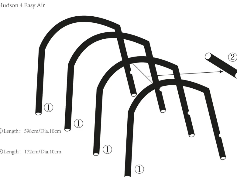 Obelink Hudson 4 Easy Air hoofd airtube