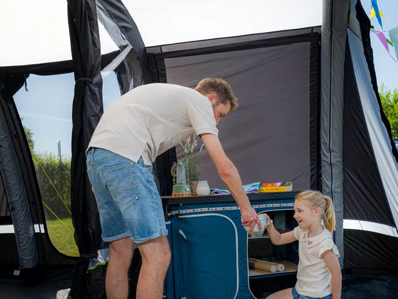 Obelink Hudson 6 Poly Easy Air CoolDark tunneltent