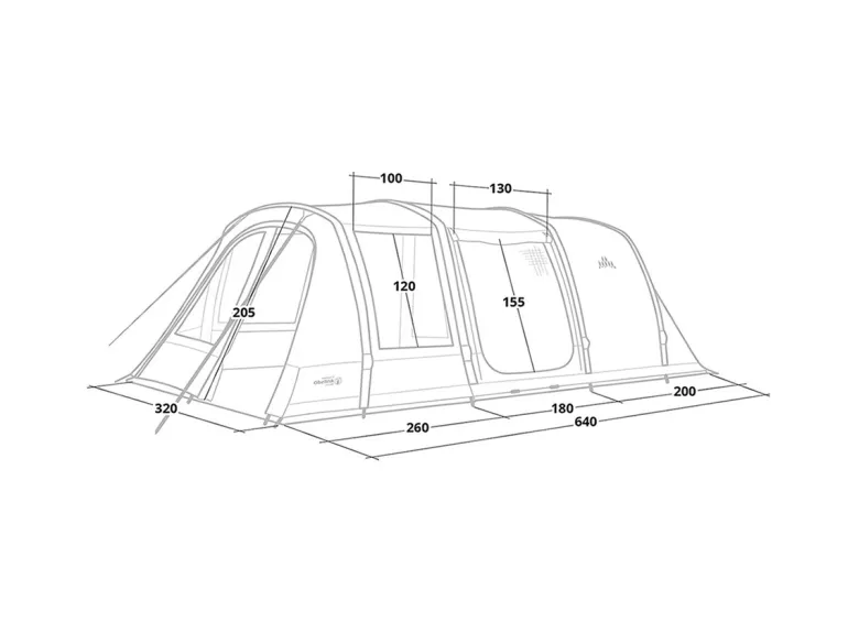 Obelink Hudson 4 TC Easy Air tunneltent