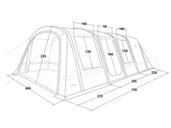Obelink Hudson 6 TC Easy Air tunneltent