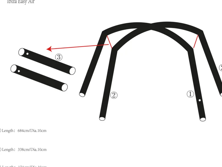 Obelink Ibiza Easy Air dwars airtube